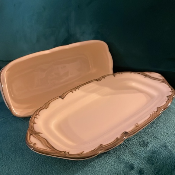 Floral Ceramic Butter Dish - Picture 7 of 8